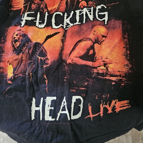 Machine Head Machine Fukking Head Live Unisex T-Shirt Large - Picture 4 of 6
